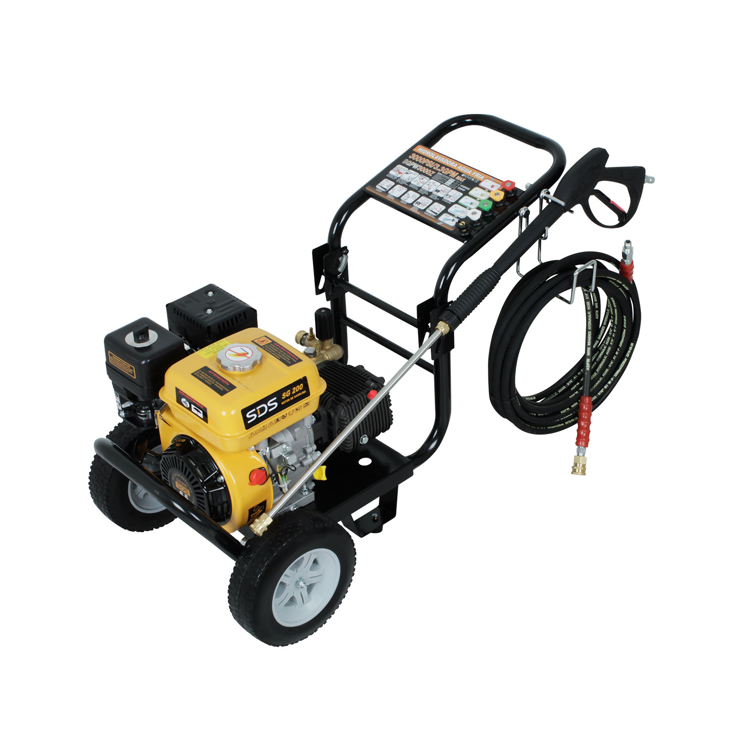 HIDROLAVADORA GASOLINA 206 BAR SDS POWER 6.5HP 1