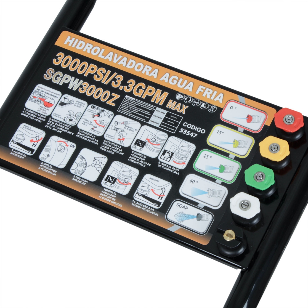 HIDROLAVADORA GASOLINA 206 BAR SDS POWER 6.5HP 6