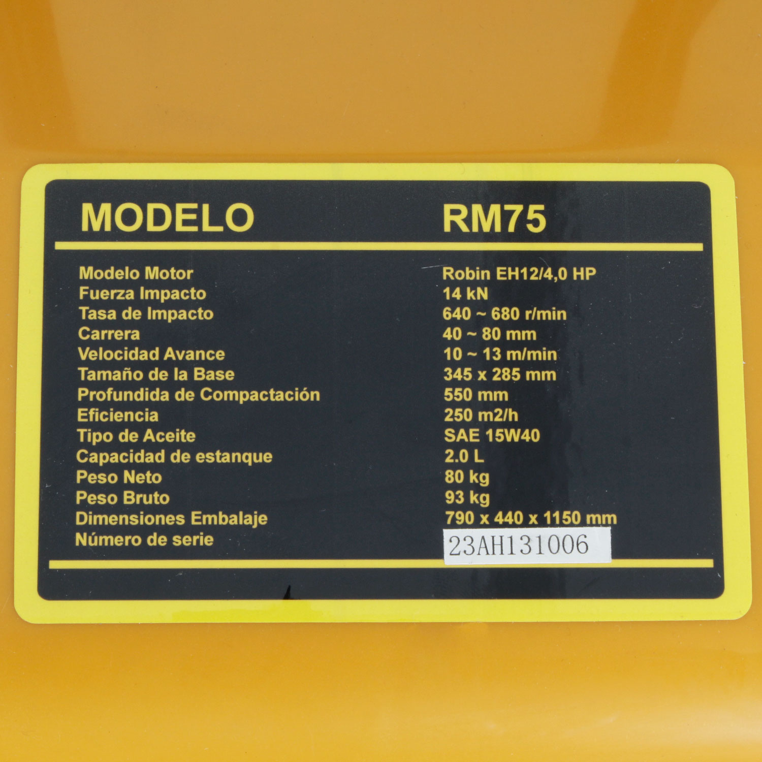 VIBROPISON MOTOR ROBIN 4HP 7