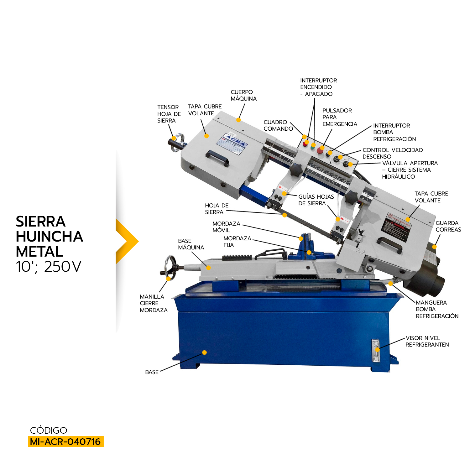 SIERRA HYUNCHA METAL 10Q 250V ACRA 4