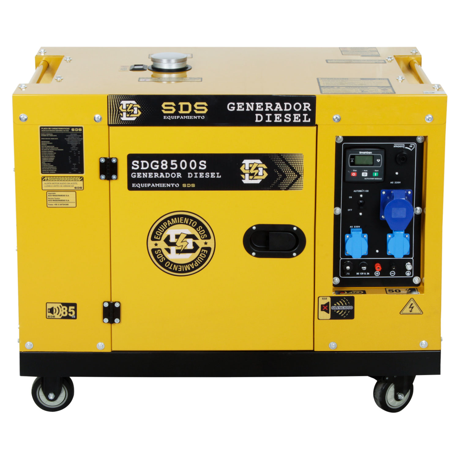 GENERADOR DIESEL 6.5KVA 220V SDG8500S ATS 1