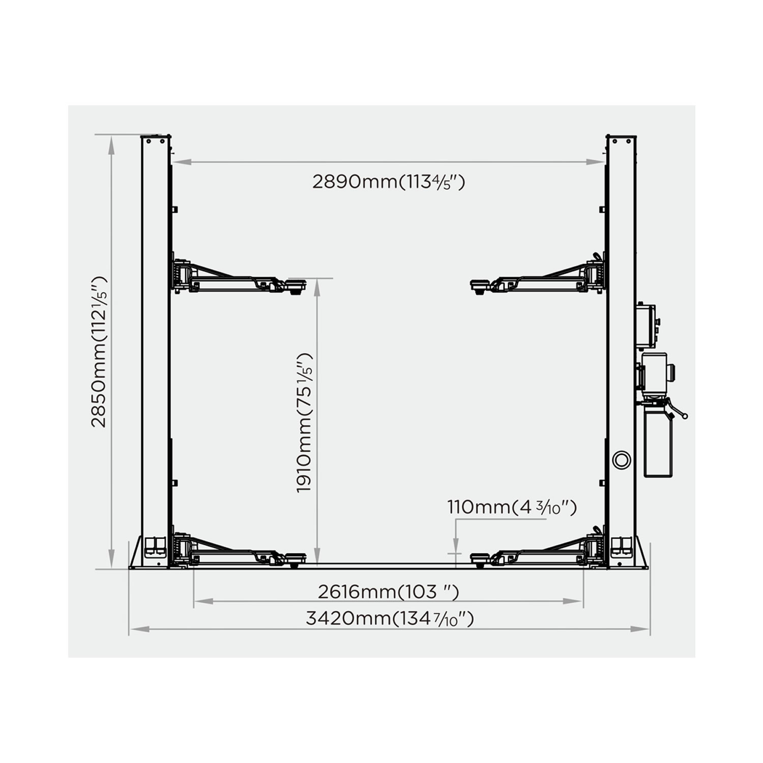 ELEVADOR 2 COLUMNAS 4200KG 2