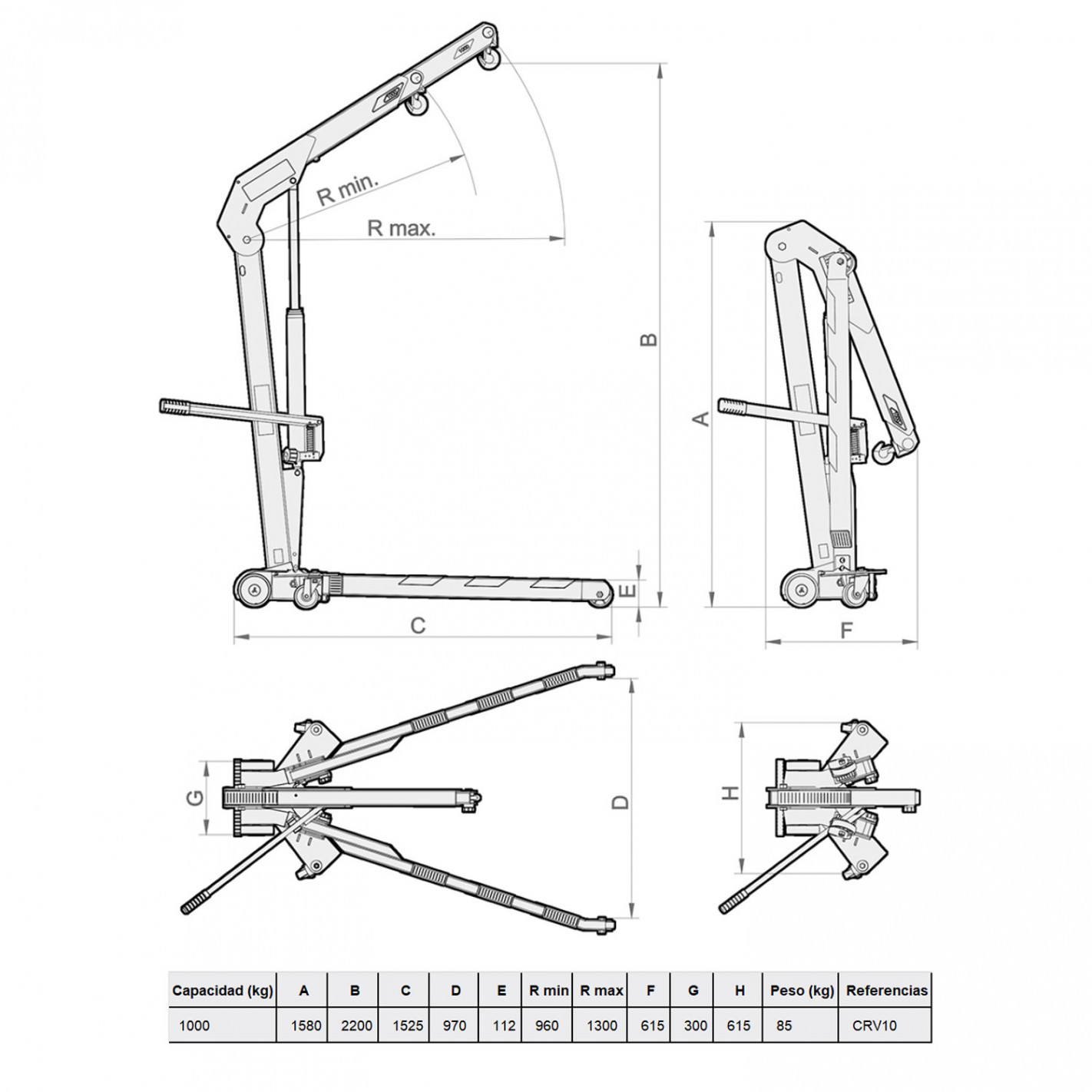 TECLE PLUMA MEGA 1000KG 3