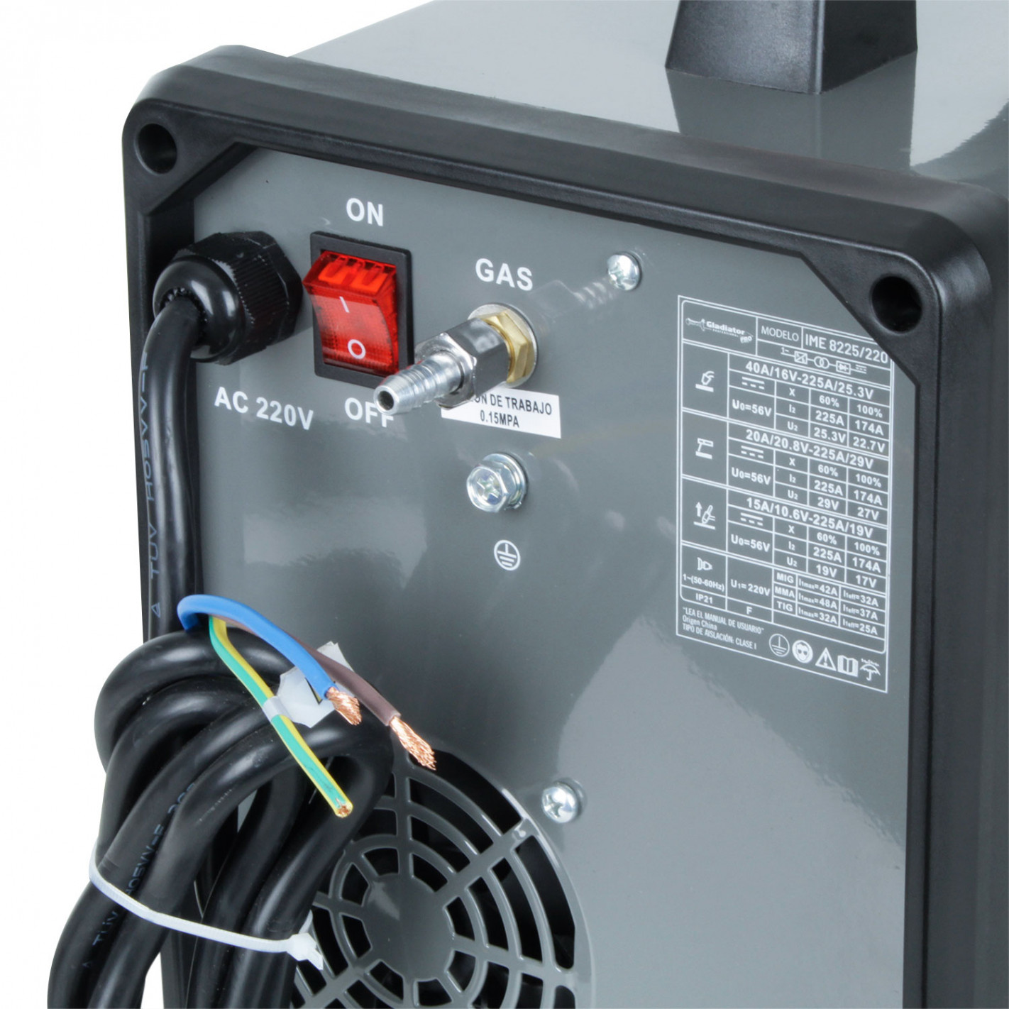 MIG GLADIATOR 225AMP IME 8225 220 6