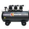 COMPRESOR DE AIRE KRAFTER LIBRE DE ACEITE 200LTS