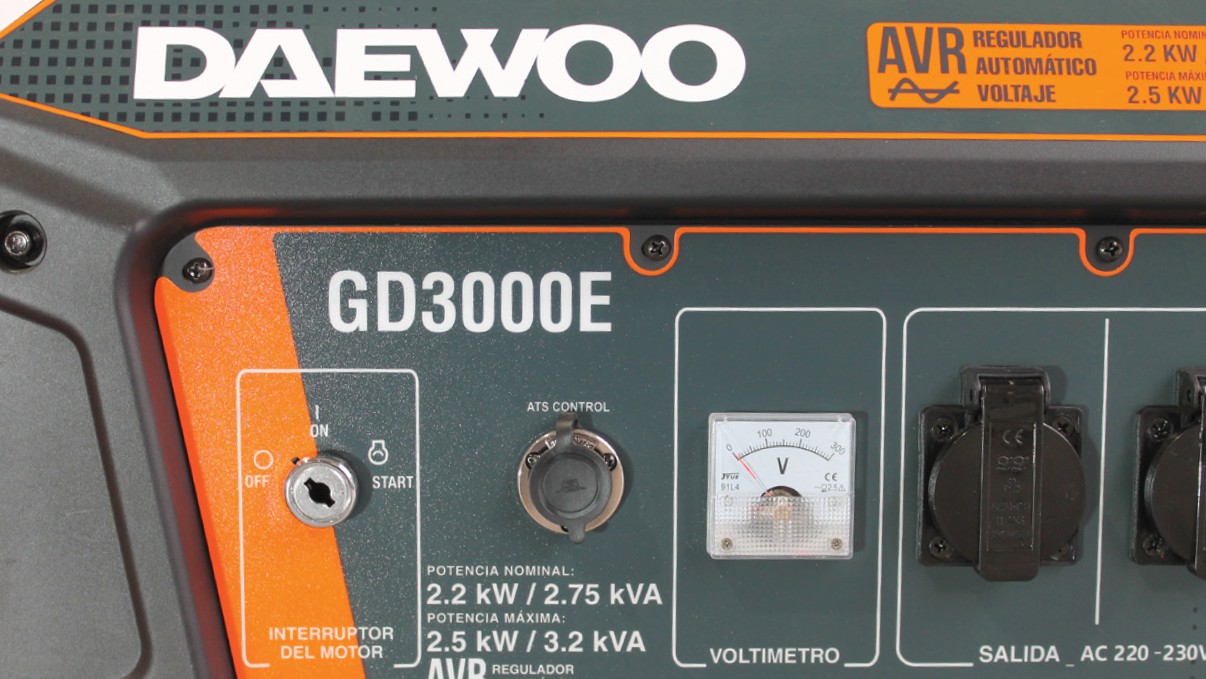 GENERADOR GASOLINA GDA3000E 3KVA 7