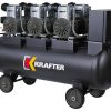 COMPRESOR DE AIRE KRAFTER LIBRE DE ACEITE 100LTS 220V MOD.MZB-1100-H100