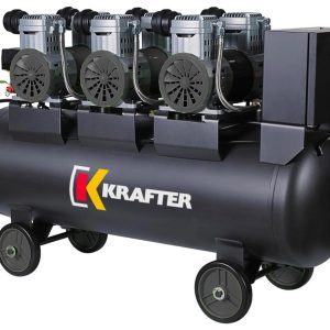 COMPRESOR DE AIRE KRAFTER LIBRE DE ACEITE 100LTS 220V MOD.MZB-1100-H100